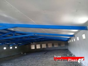 پوشش سقف سوله با کارتن پلاست
